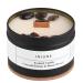 DNAMOFV Injune coffee fragrance candles for dad Father's day gift wooden dowing candles organic soy candle with obsidian & coffee bean gifts for women men burn 50 hours 200g coffee