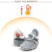 TMEOG Baby Booties | Infant Winter Slippers | Newborn First Walking Shoes | Boys Girls 0-18 Months | Light Grey Furry - Buy Online on SooperMarket.com