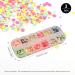 Nail Seedlettes - 36 Glitter Sequin Shapes (Hearts Stars Moons) | Holographic Nail Art Accessories for DIY Crafts & Decorations - Buy Online on SooperMarket.com