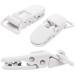 Evarbuild 10Pcs Baby T-Shape Plastic Pacifier Clips - Soother Dummy Holders in White | International Shipping Available - Buy Online on SooperMarket.com