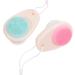 FRCOLOR Pack of 8 Double-Sided Facial Cleansing Brush Face Scrub Scrubber Silicone Facial Cleanser Handle Facial Brush Bathroom Accessories Painted - Buy Online on SooperMarket.com