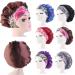 Tossper Women Satin Night Cap - Wide Elastic Hair Cover & Bonnet for Curly Hair - Black - Buy Online on SooperMarket.com
