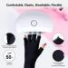 SONGQEE Anti-UV Gel Nail Lamp Gloves - Manicure Protection for Hands | Fingerless Nail Art Skin Care Gloves for Home & Outdoor Use - Black - Buy Online on SooperMarket.com
