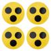 4 pieces of the blind plug the badge of the blind for the blind and visually impaired blind badge of blind plugs blind plaque blind sign visual impairment help diameter 5.8 cm