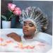 Transparent Plastic Shower Cap for Men and Women - Salon Bathing Head Cover - Buy Online on SooperMarket.com
