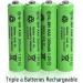 20 Packs 1.2V AAA 300mAh Ni-MH Rechargeable Batteries for Solar Lights Outdoor Garden Solar Light Lamp - Buy Online on SooperMarket.com