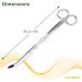VORESTIC 25cm Curved Aquarium Scissors - Aquascaping Tools for Terrarium Plants - Buy Online on SooperMarket.com