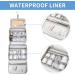 SHENHU Beige Toiletry Bag with Hanging Hook - Water-resistant Travel Makeup Organizer for Women - Buy Online on SooperMarket.com