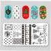 Zonster 6-Piece Nail Art Stamping Plates Set - Christmas Tree Deer & Snowflake Designs for Festive Nail Designs - Buy Online on SooperMarket.com