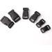60pcs Black Plastic Contoured Side Release Buckles for Paracord Bracelets - 5/8, 1/2, 3/8 inch (20 Each) - Buy Online on SooperMarket.com