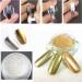 Nail Powder Hisight 2pcs - Mirror Glitter Chrome Pigment Powder for Nail Art - Gold Silver Sequins with Sponge Stick - Buy Online on SooperMarket.com