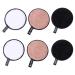 Artibetter Organic Cotton Rounds Flat Cotton Pad 6pcs Reusable Makeup Remover Pads Fiber Face Cleansing Pads Washable Cloth Soft Wipes for Facial Cleansing Eye Shadow Lipstick Foundation