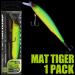 Mat Tiger Jerkbait for Bass Fishing - 85mm Minnow Lure Kit - Suspending Jerk Baits - 1 Pack - Buy Online on SooperMarket.com