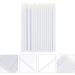 PLAFOPE 100pcs Disposable Eyeliner Brush Makeup Eyeliner Wand Cosmetic Eye Wands Make up Kit White 9x6.5cm White - Buy Online on SooperMarket.com