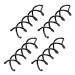 Mini Skater 4Pcs Spiral Hair Pin Spin Twist Set - 1.88 inch Black - Women/Girl DIY Hair Style - Buy Online on SooperMarket.com