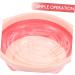 PLAFOPE 1pc Folding Washbasin Foldable Basin Foldable Washbasin Wash Basin Bathroom Basin Washing Basin Cleaning Basin for Home Bathroom Supply Portable Washbasin Dormitory Supply 32X32X12CM Pink - Buy Online on SooperMarket.com