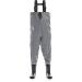 Foxelli Chest Waders - Waterproof Fishing Waders for Men & Women with Boots | Lightweight 2-ply Nylon/PVC Construction | Size 10 - Buy Online on SooperMarket.com
