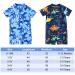 PythJooh Baby Boy Swimsuit Rash Guard Shark Print One Piece Swimwear - Blue Shark (1-2 Years) - Buy Online on SooperMarket.com