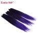 6 Packs Eunice Hair Long Braids Extensions 24 Inch - T1B/Purple Kanecalon for DIY Crochet - 100g/Pack - Buy Online on SooperMarket.com