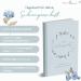 Buy Mintkind Pregnancy Diary My Pregnancy A5 - Floral Blue Hardcover | Perfect Gift for Expectant Mothers | Pregnancy Photo & Baby Album - Buy Online on SooperMarket.com