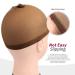 Teenitor 20 Pack Brown Nylon Wig Caps for Men and Women - Skin Tone Stocking Cap for Wig Application - Buy Online on SooperMarket.com