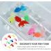 Zlxft 14pcs Neon Artificial Fish - Soft Rubber Aquarium Decor & Cat Toys | Realistic Floating Goldfish Ornaments for Aquariums - Buy Online on SooperMarket.com