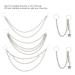 5PCS Hip Hop Punk Style Hair Braid Chain Rings | Hair Accessories for Women - Buy Online on SooperMarket.com