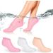 Nizirioo 3 Pack Moisturizing Socks - Gel Silicone Softening Socks for Dry Cracked Feet Care | Ideal for Women | Pink White & Skin Tones - Buy Online on SooperMarket.com