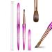 Shine Chance Acrylic Nail Brush Size 4  100% Real Kolinsky Art Nail Brush for Acrylic Powder Application  Handmade Women Manicure Nail Extension Tool for Professional DIY Home Salon and Beginners 04