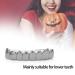 18K Gold Lower Teeth Hip Hop Grills - Halloween Festival Decoration Accessory for Men & Women (Black) - Buy Online on SooperMarket.com