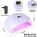 Roexun 168W UV LED Nail Lamp - Portable USB Nail Dryer for Gel Polish with Auto Sensor & 4 Timer Settings | Perfect for Fingernail & Toenail Care - Buy Online on SooperMarket.com