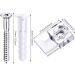 20 Pack Mirror Holder Clips Kit - Glass Retainer Clips for Mirror Hanging Hardware - Includes Screws - For Fixing Mirror Cabinet Door (Classic Style) - Buy Online on SooperMarket.com