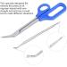 Long Handled Toenail Scissors Clippers Perfect for Thick Toe Nails Easy Reach Handle Unique Design Ergonomic Cuticle Scissor Ingrown Toenail File - Buy Online on SooperMarket.com