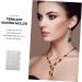 LALAFINA Epoxy Resin Mold Epoxy Mold Resin Keychain Molds Circle Earrings Pendant Making Manual Jewelry Mold Key Chain Charm White 17.2X12.9cm - Buy Online on SooperMarket.com