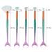 11 Pieces Mermaid Makeup Brushes Set Professional Foundation & Concealer for Flawless Cosmetics | International Shipping Available - Buy Online on SooperMarket.com
