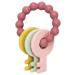 Bite ring for babies bite ring keys babies bpa - free baby bite ring toy key baby nom toothing aid for babies from 3 months - bite ring for babies in red