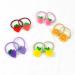 Hair Ties Elastics Cartoon Fruit Soft Rubber Bands Hair Band Hair Accessories for Girls Small Ponytail Holder Hair Ropes Cute Hair Ties No Damage for Toddler Infant Teens 10pcs Jelly Fruit