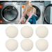 Soothing Wool Balls for Dryer Ecofriendly Clothing Care Softening Pom Laundry Balls Enhance Textile Adhesion Drying Aids (6cm) - Buy Online on SooperMarket.com