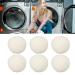 Wool Drying Balls Laundry Drying Balls 6pcs Wool Drying Balls Reusable Skin Friendly Static Reduction Time Saving Fabric Softener for Clothes Laundry (6cm)