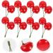 ABOOFAN 20 Pcs Artificial Cherry Artificial Foods Photo Props Fake Cherry Model Display Fruit Models Realistic Fruits Cherry Play Kitchen Fruit Toy Child Plastic Top Hat Kitchen Cabinet - Buy Online on SooperMarket.com