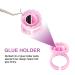 Eyelash Extension Glue Rings 100PCS - Disposable Fanning Cups - Pink MEKK Lash Supplies - Buy Online on SooperMarket.com