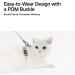 Pidan Cat Dishes & Leash | Adjustable Travel Cat Bowls for Large & Small Cats | Pet-Safe Lightweight Soft Design - Blue - Buy Online on SooperMarket.com