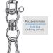 SELEWARE Silent Bearing Swing Swivel  360 Rotational Device Hanging Accessory with Removeable Buckle for Tree Swing  Hammock Chair  Climbing Rope  Yoga  Kids Swing Swivel 1200LB Capacity Swivel - Style A - Buy Online on SooperMarket.com