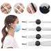 Silicone Cord Locks for Masks - Adjustable Drawstring Toggles for Elastic Bands - Non-Slip Earloop Stopper Adjuster - White (100Pcs) - Buy Online on SooperMarket.com