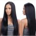 Wig ladies long straight hair in the bangs high temperature chemical fiber silk hair setsblack Light Brown
