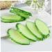 ORFOFE 6pcs Simulation Cucumber Slice Simulation Green Vegetable Green 6.50X3.00X0.50CM - Buy Online on SooperMarket.com