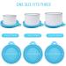 Huayue 6 Pack Pet Can Covers Pet Food Tin Lids Universal Silicone Cat Dog Food Can Lids One Size Fit 3 Standard Size 6 Colors - Buy Online on SooperMarket.com