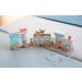 Kindsgut Holz-Reisenbahn - Sustainable Wooden Train Set with Zoo Animals | High-Quality Eco-Friendly Toy in Dark Gray - Buy Online on SooperMarket.com