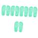 MAGICLULU 2 Pairs Slippers Quick Drying Shower Slippers Green Home Indoor Slippers Non Dorm Shoes Gym Foot Spa Soak Tub Shower Footware Massaging Travel Pvc Household Plastic Barrel 28x10.3cm 11x5pcs Greenx5pcs