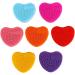Silicone gloves brush accessories heart shape silicone makeup brush detergent brush for cosmetic washing(Rose) - Buy Online on SooperMarket.com